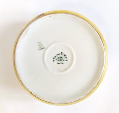 Limoges Boite En Porcelaine Peinte  à la Main Art Nouveau