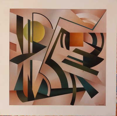 Jean Pierre Tachon - (1949 - ..) - Composition 1998 - Pastel