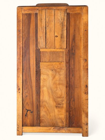 Art-Déco-Garderobe Massivei​che Geschnitzter Facettenspiegel 1930