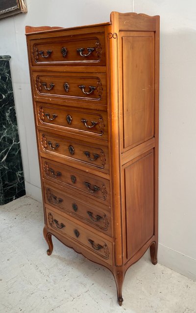 Kommode aus massivem Kirschholz im Regency-Stil des 20. Jahrhunderts