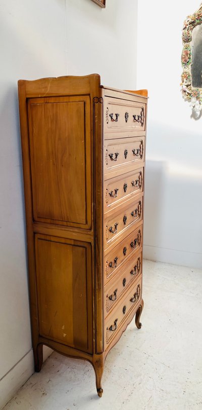 Kommode aus massivem Kirschholz im Regency-Stil des 20. Jahrhunderts