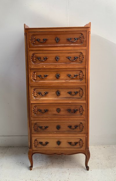 Kommode aus massivem Kirschholz im Regency-Stil des 20. Jahrhunderts