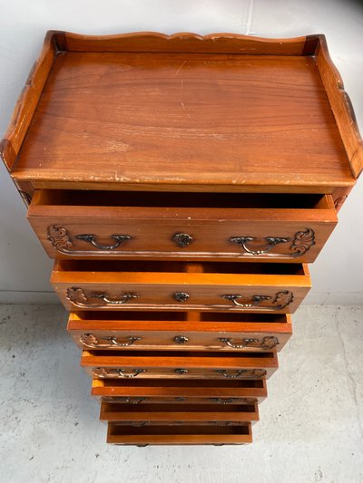 Kommode aus massivem Kirschholz im Regency-Stil des 20. Jahrhunderts