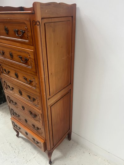 Kommode aus massivem Kirschholz im Regency-Stil des 20. Jahrhunderts