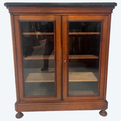 Mahogany and veneered display cabinet, 19th century