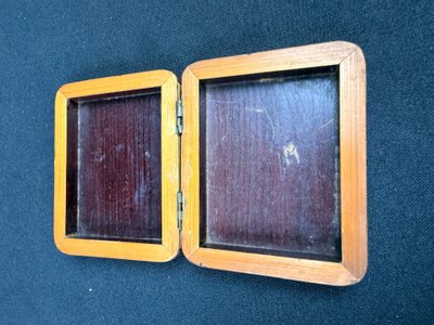 Marqueterie de paille : superbe boîte de poche vers 1780-1830