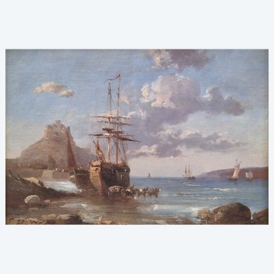 Edwin Hayes - Veduta di Mont Saint-Michel in Cornovaglia, Inghilterra
