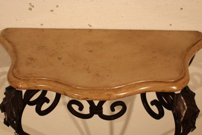 Console in metallo Luigi XV