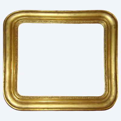 Cornice del XIX secolo in legno dorato.