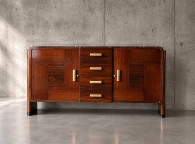 Buffet Art Déco dessus marbre 