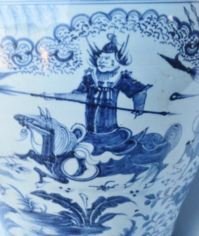 Potiche en porcelaine de chine, XIXe siècle.