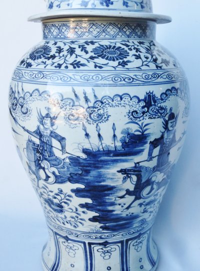 Potiche en porcelaine de chine, XIXe siècle.