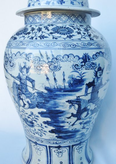 Potiche en porcelaine de chine, XIXe siècle.