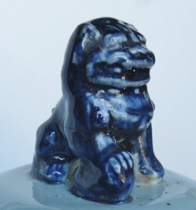 Potiche en porcelaine de chine, XIXe siècle.