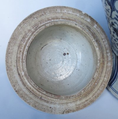 Potiche en porcelaine de chine, XIXe siècle.