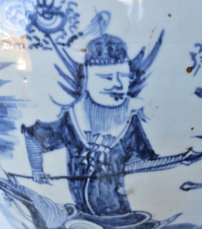 Potiche en porcelaine de chine, XIXe siècle.