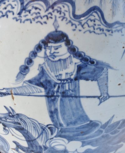 Potiche en porcelaine de chine, XIXe siècle.