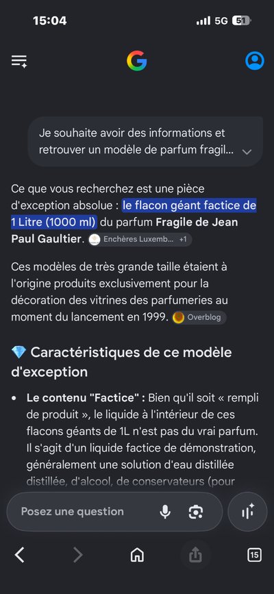 Rarissime flacon géant de parfum factice Jean Paul Gaultier
