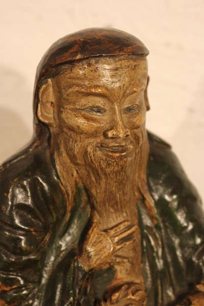 statua cinese in terracotta