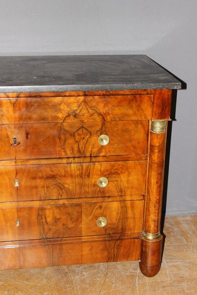 Commode Empire à Demi Colonne , XIXe