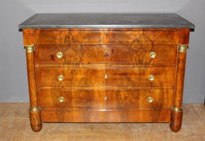 Commode Empire à Demi Colonne , XIXe