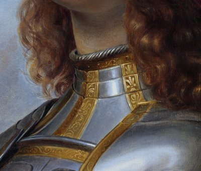 Hermann Anton Stilke, 1831 Jeanne d’Arc, antikes Ölgemälde, gerahmt