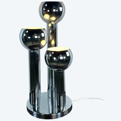 Lampe de table vintage Space Age chromés 1970'S