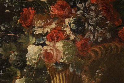 Francesco Lavagna (Neapel, 1684 – 1724) - Ein Paar Blumenstillleben