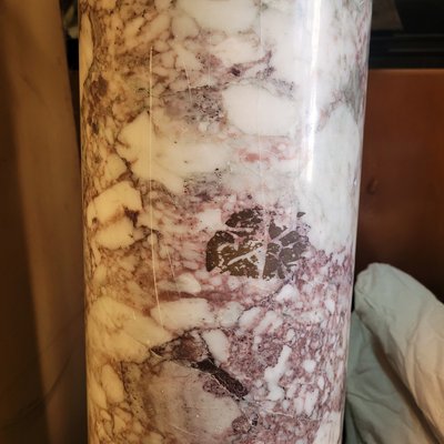 Medici vase on a marble column, mid-20th century