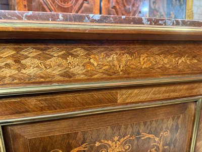 MARQUETTE-SEITENSCHRANK IM STIL LOUIS XVI - NAPOLEON III