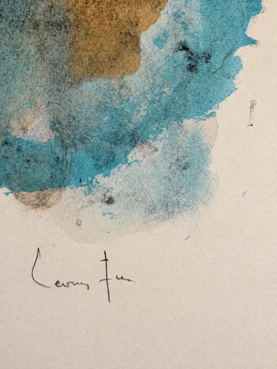 Leonor Fini — « Visage », lithographie en couleurs signée, épreuve d’artiste