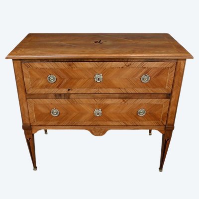 Commode Sauteuse en Marqueterie, Style Louis XVI - 1re partie XXe