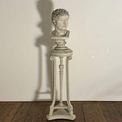 Athenian woman in carved wood, 19th century