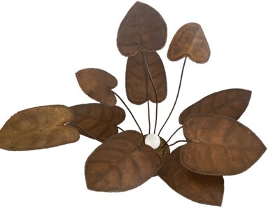 LAMPE SCULPTURALE EN MÉTAL, ANNÉES 1960/70