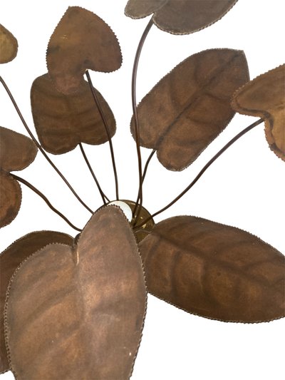 LAMPE SCULPTURALE EN MÉTAL, ANNÉES 1960/70