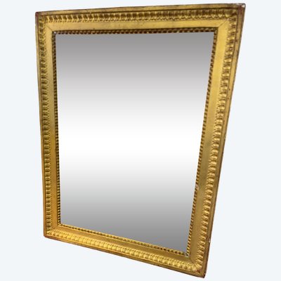Small gilded wooden mirror from the late 18th century