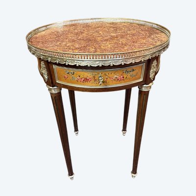 GUERIDON - TABLE BOUILLOTTE DE STYLE LOUIS XVI
