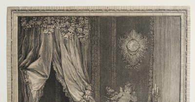 Incisione erotica: La faretra esausta di Nicolas De Launay, XVIII secolo