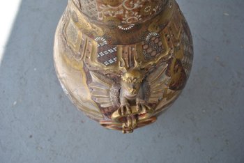 Grande Vaso Giapponese In Satsuma Diciannovesima Volta