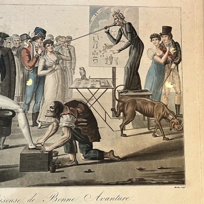 La diseuse de bonne aventure, d'après Pierre Pasquier, époque Empire