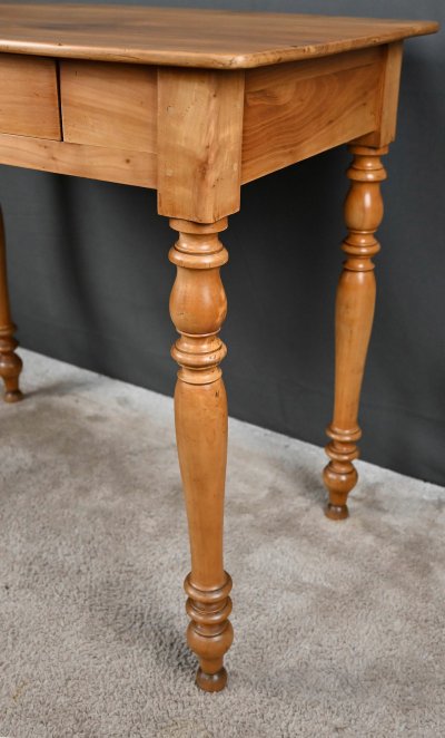 Petite Table Bureau en Merisier Massif - Fin XIXe