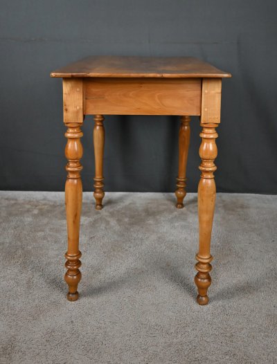 Petite Table Bureau en Merisier Massif - Fin XIXe