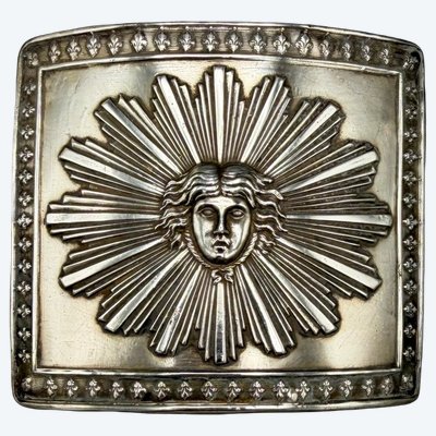 PLACCA DELLA CINTURA DELLA GUARDIA DEL RE Modello 1814 - Francia - Restaurazione