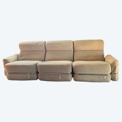 Modulares Sofa mit drei Sesseln. Modulares Sofa im Space-Age-Stil aus den 70er Jahren. Maße: Breite 210 cm, Tiefe 85 cm