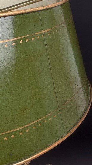 19th-Century Bronze Hot-Water Bottle Lamp