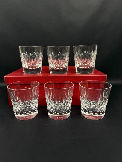 Baccarat, set da 6 bicchieri da whisky modello Armagnac