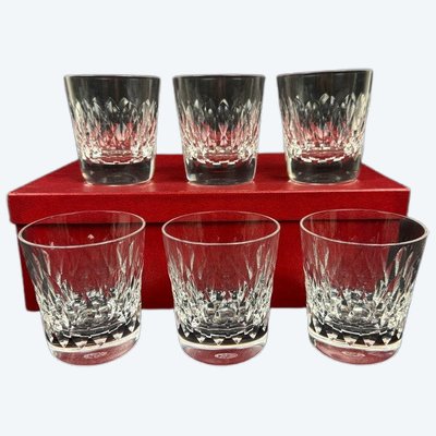 Baccarat, set da 6 bicchieri da whisky modello Armagnac
