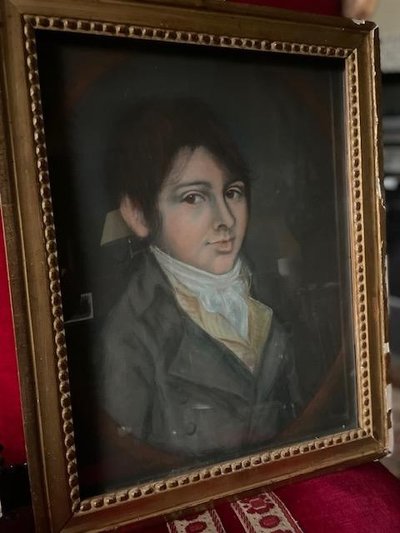 Ein bezauberndes Paar Pastellporträts aus der Directoire-Zeit