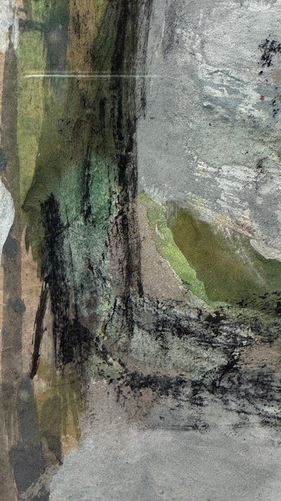 Edmond Niemczyk, composition sur papier 1970