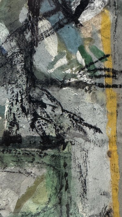 Edmond Niemczyk, composition sur papier 1970